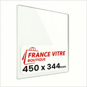450 x 344 x 4 mm - Vetro per stufa a legna - vetro camino di ricambio - vetro per caminetto resistente al fuoco - France Vitre
