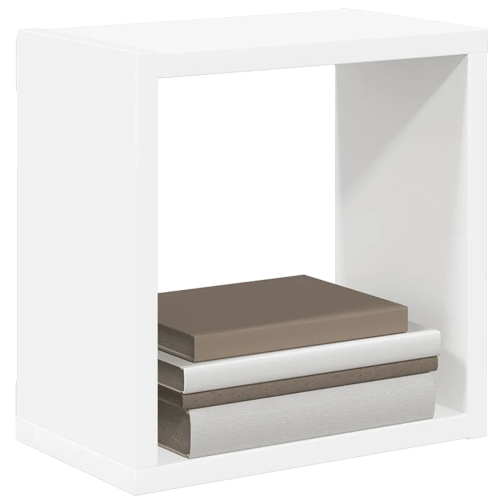 Mensole Parete a Cubo 2 pz Bianche 26x15x26 cm 807025