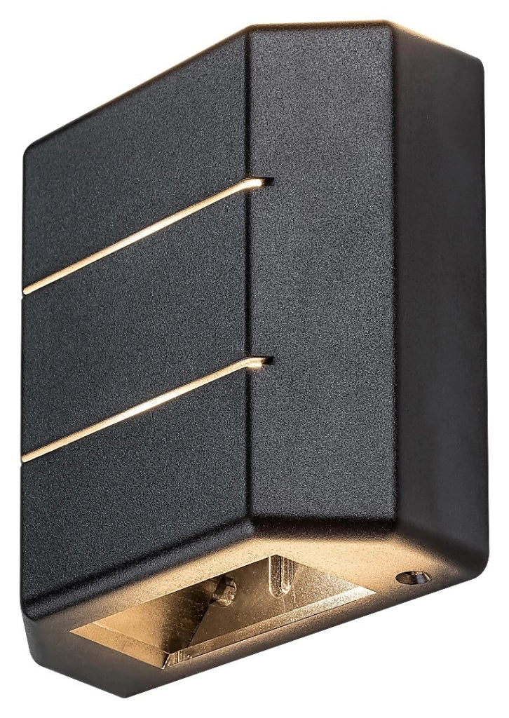 Applique esterna LED 6W nera IP54 Lippa 7319 Rabalux