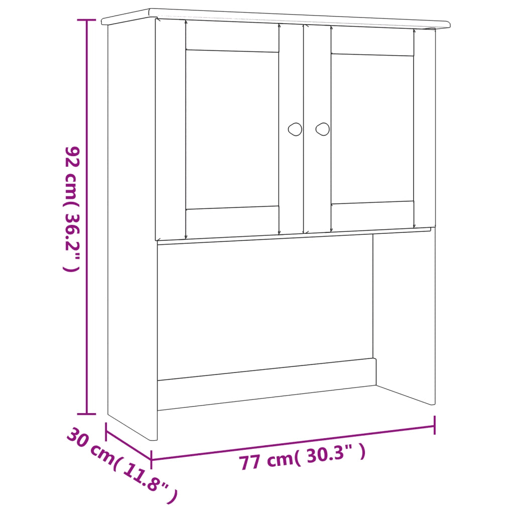 Piano Com¨° ALTA 77x30x92 cm in Legno Massello di Pino CFW2105910