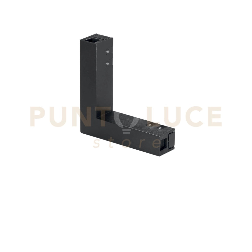 CONNETTORE ANGOLARE NERO PER BINARIO DAVINCI 10,1X2,8X2,2CM