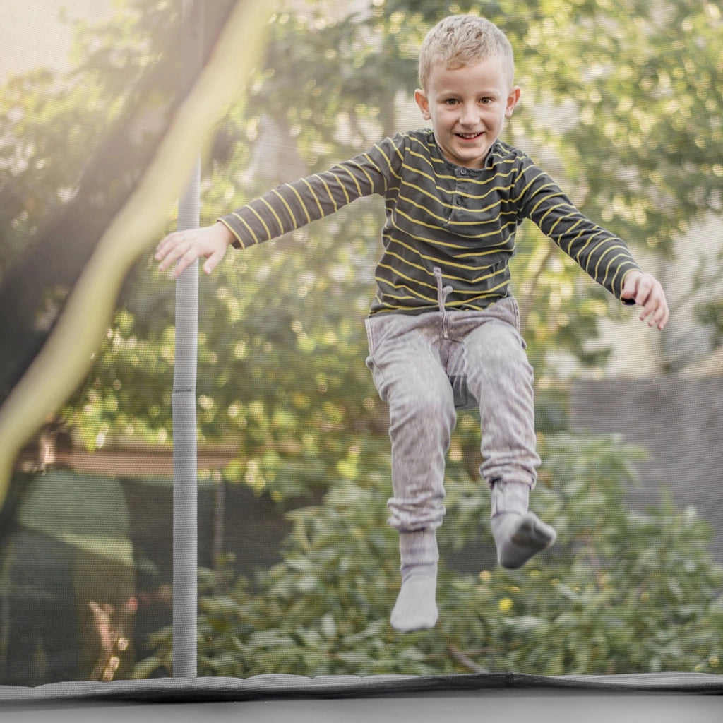 Rete di sicurezza per tappeto elastico 366cm, Rete sostitutiva e protettiva per tappeto elastico con 8 paletti-Accessori trampolini
