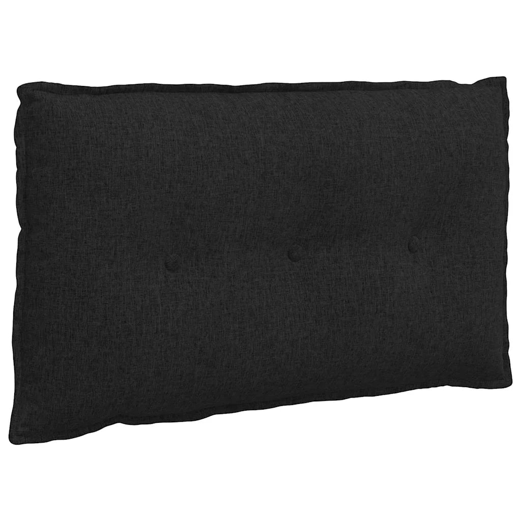 Cuscino per Schiena | Cuscino dorsale Nero 80 x 19 x 50 cm Tessuto