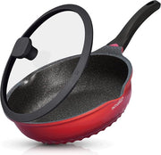 Hapjespan 28cm con coperchio - Hapjespan 28cm con coperchio per induzione