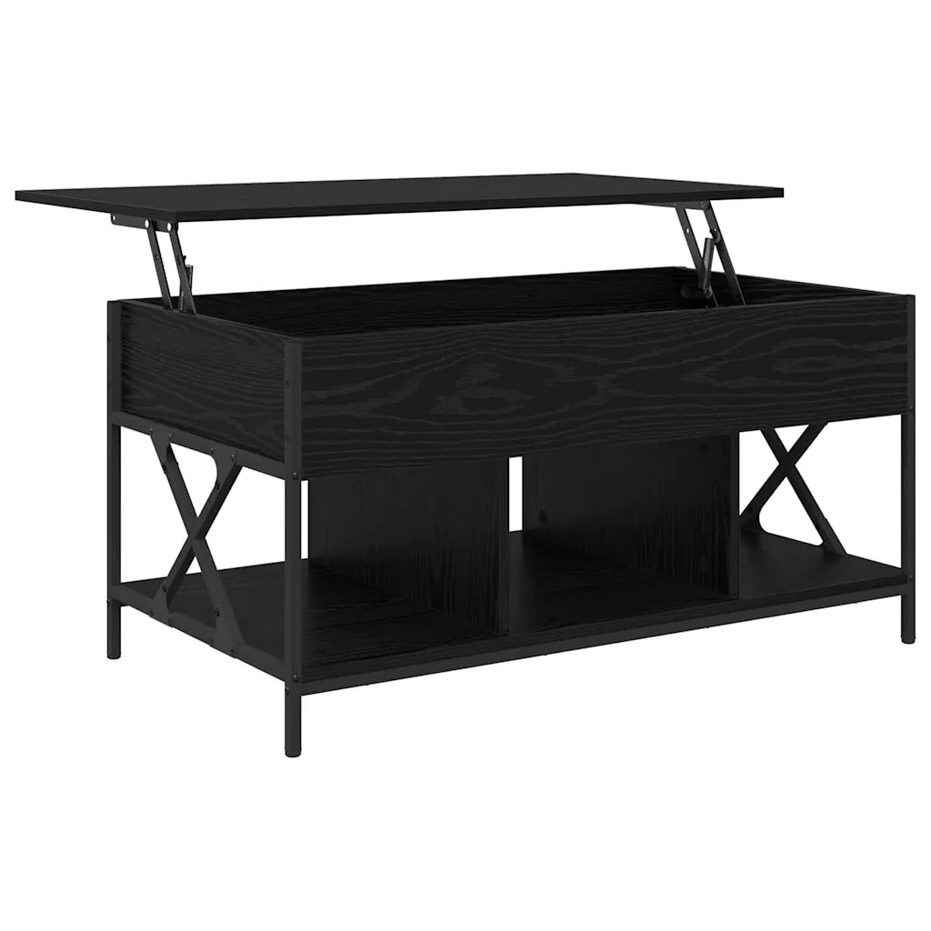 Tavolino da salotto Rovere Nero 100 x 55 x 48.5 cm 883037