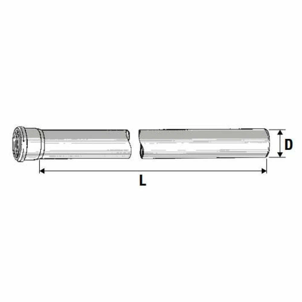 Tubo 1 bicchiere htem d.032 mm.0 150 b08lqz4bfl