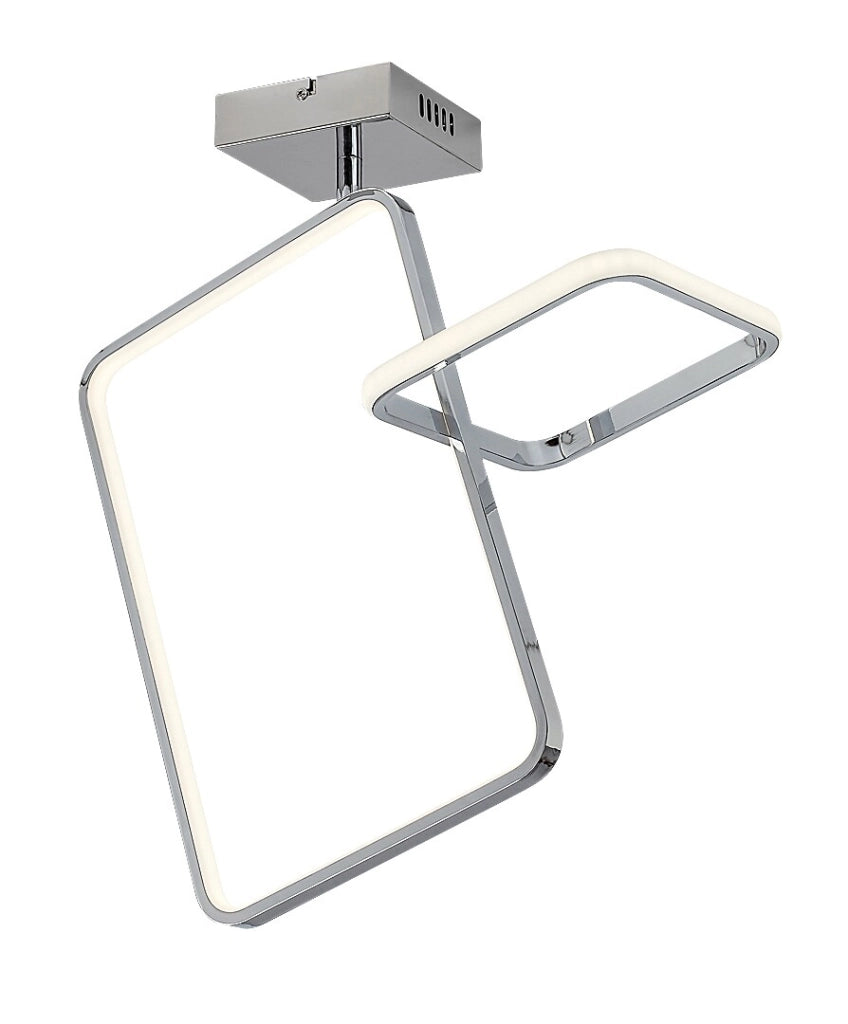 Plafoniera LED moderna cromata 36W 4000K Malwen Rabalux