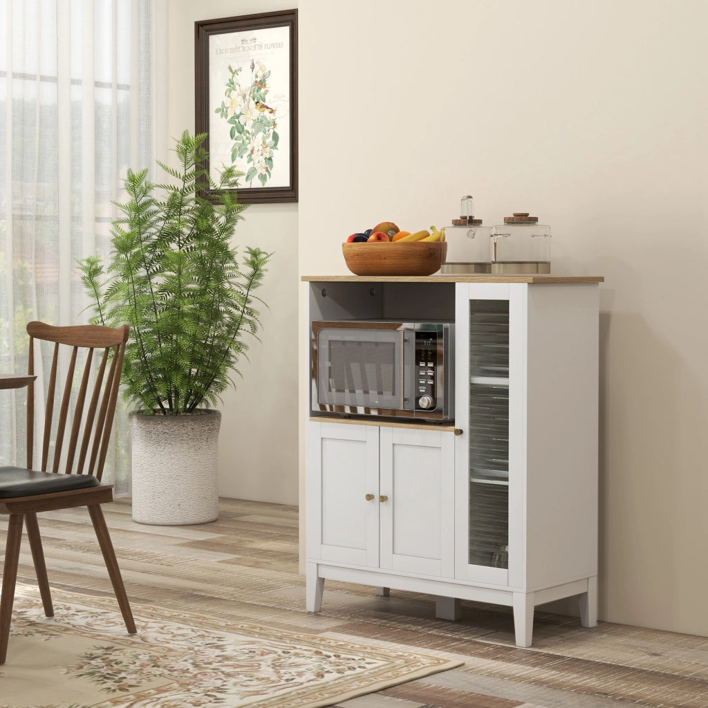 Mobile da cucina con ante e ripiani ¨C Minimal ¨C 80x35x97 cm bianco