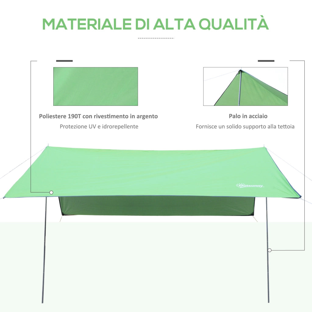 Tenda da Sole Portatile 3x3 m ¨C zephmum ¨C Verde
