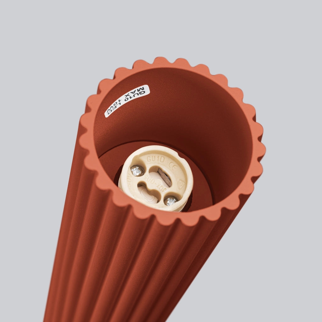 Lampada da soffitto KARBON 60 rosso ocra