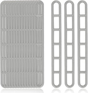 Elemento di sostegno in plastica da 20 pezzi per tende da giardino - Spanne extra resistenti in gomma - Grigio