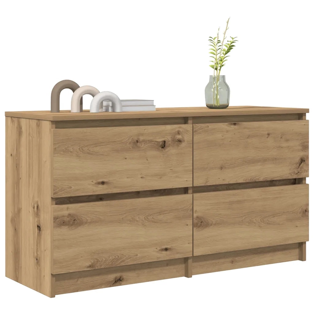 Mobile TV Rovere Artigianale 100x35x54 cm in Legno Multistrato 861804