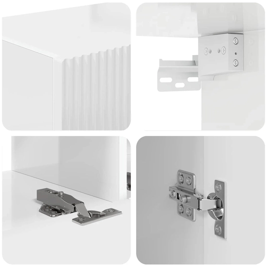 Mobile TV 8 pcs Bianco Lucido 3409145
