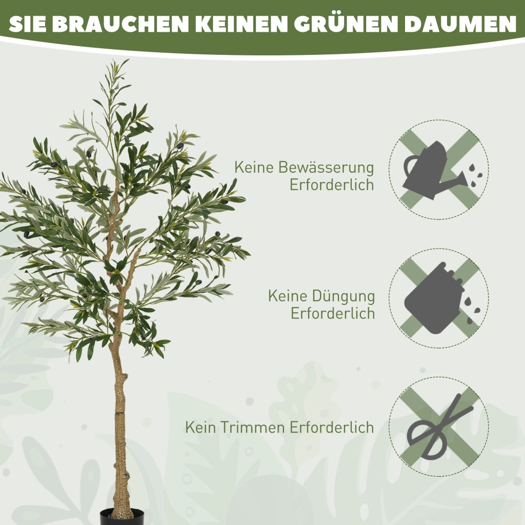 Albero di Ulivo Artificiale ¨C Zephmum ¨C Verde 150 cm