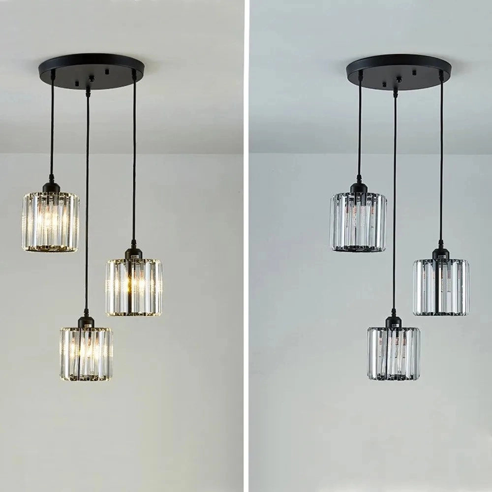 Lampada Da Soffitto Cristallo Black APP513-3CPR