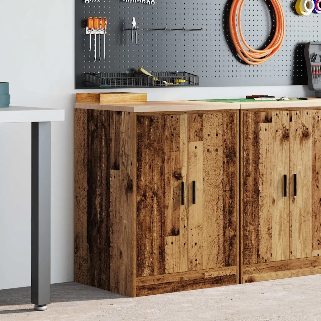 Armadietto da Garage in Legno Vecchio 60x51x85 cm 860578