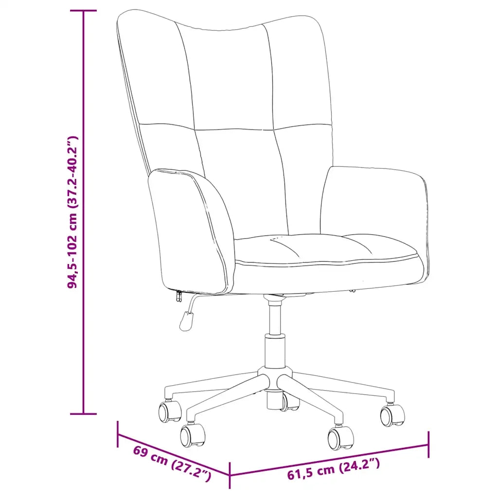 Poltrona | Sedia Relax Grigio Scuro in Velluto