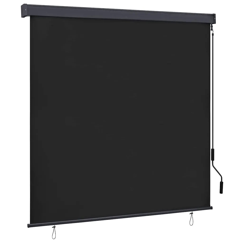 Tenda a rullo | Tenda avvolgibile Antracite 180 x 250 cm Tessuto e Alluminio