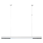 Lampada sospesa moderna bianca lineare 120cm LED 47W