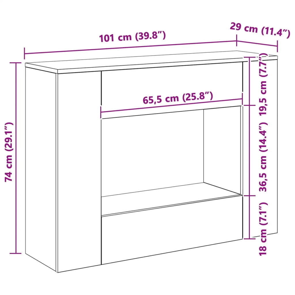 101 x 29 x 74 cm 899866