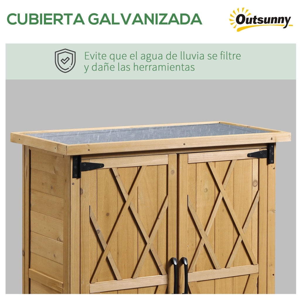 Armadio da Giardino ¨C Minimal ¨C Legno 75x40x90 cm