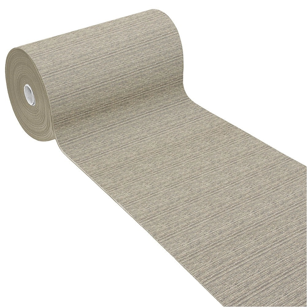 Tappeto Cucina Tinta Unita Striato 54x190 Cm Bordato Assorbente Passatoia Casa Antiscivolo Beige
