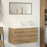 Mobile Lavabo Rovere Artigianale 90x38,5x45 cm in Truciolato 856250
