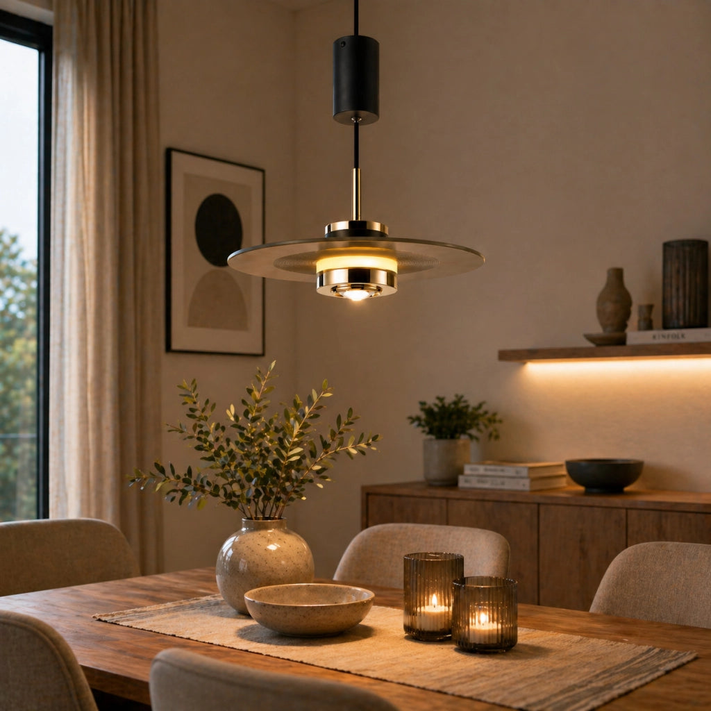 LAMPADARIO LED SOSPENSIONE MODERNO SILVER DESIGN 10W DIMMERABILE CCT LP024