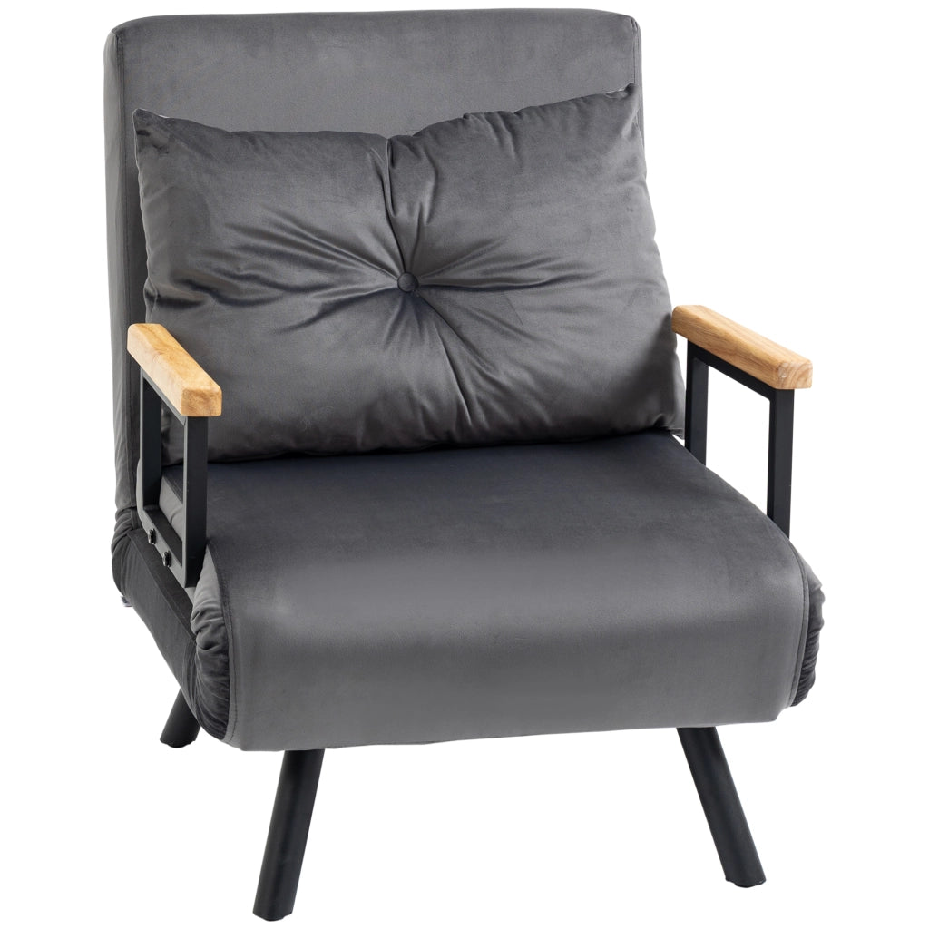 Poltrona relax ¨C Minimal ¨C Tessuto nero