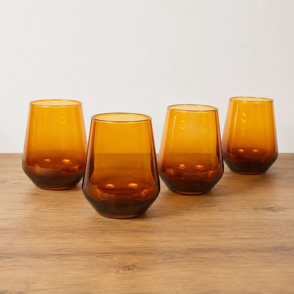 Nesale, Bicchieri set da 4 425 ml, Giallo