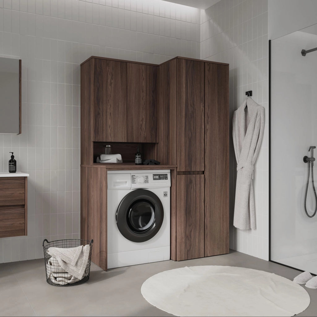 Armadio da bagno "Solis 60" - cm - Noce scuro