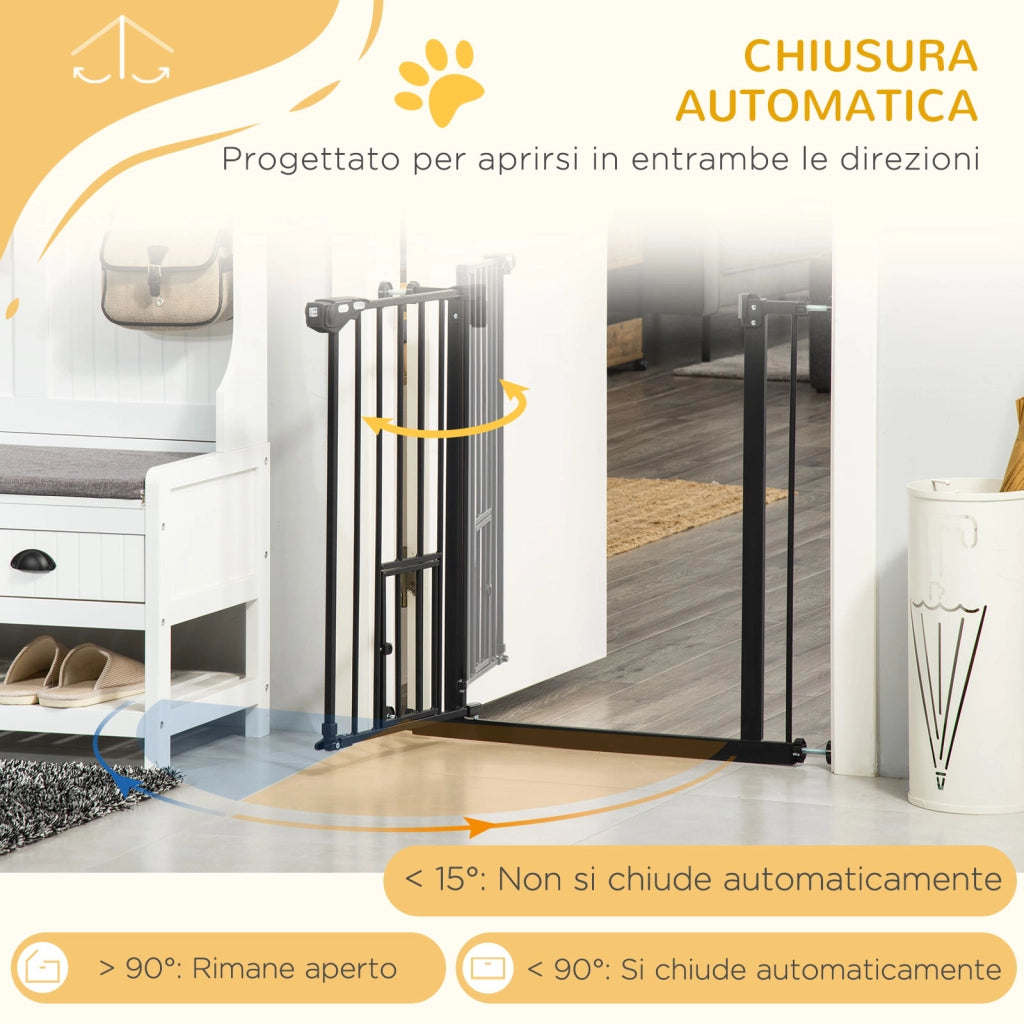 Cancelletto Estensibile per Cani ¨C Minimal ¨C Nero 68x76.2 cm