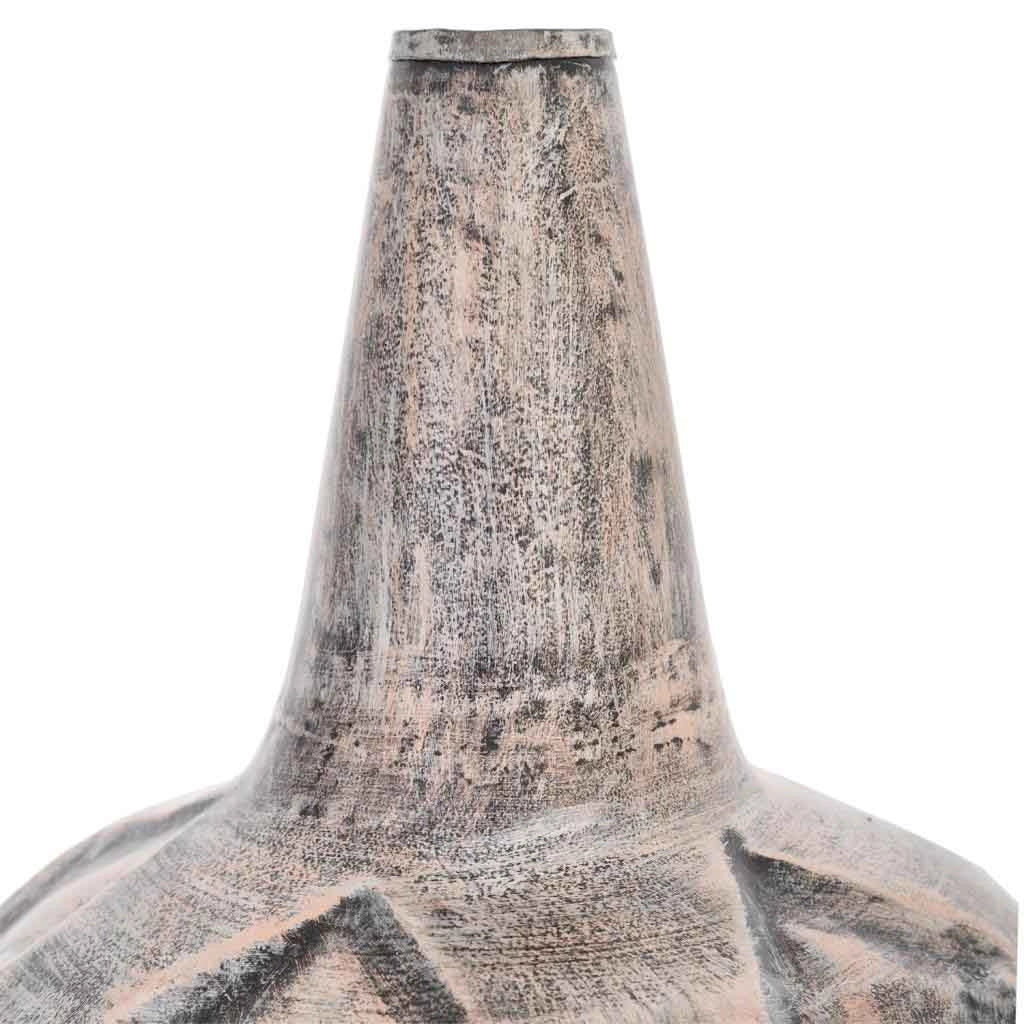 Vaso in metallo ramato 30,5x30,5x50,5h