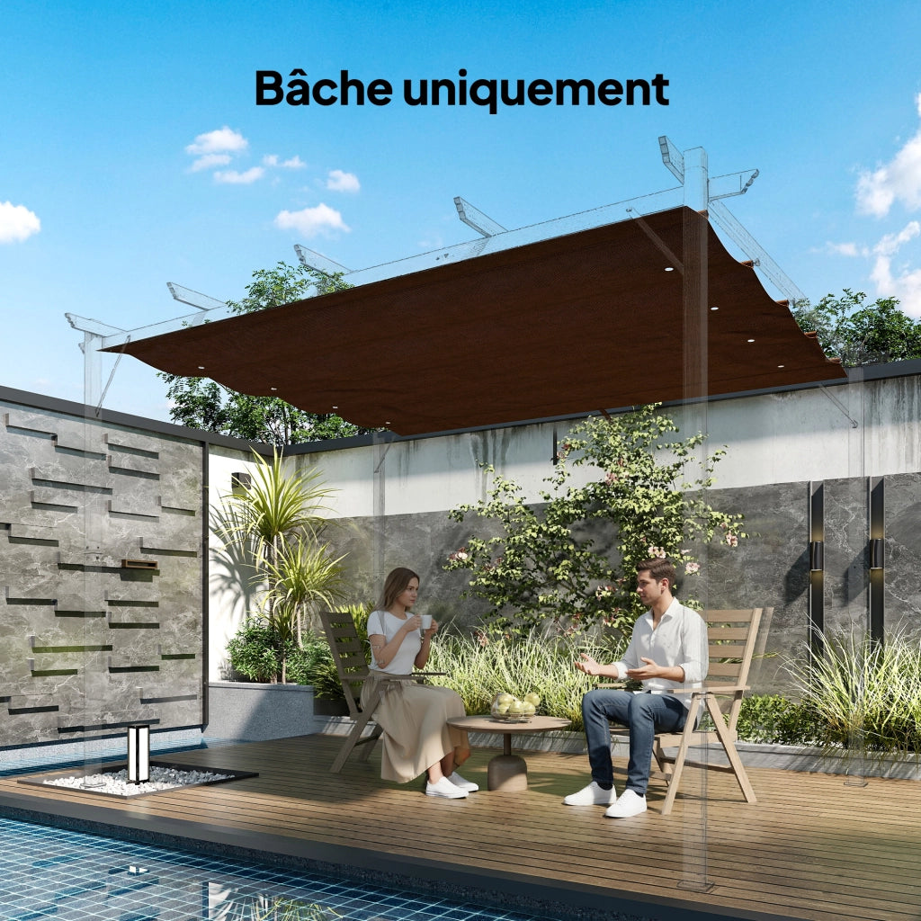Tenda da Sole per Pergola ¨C Minimal ¨C Grigio 3x2 m