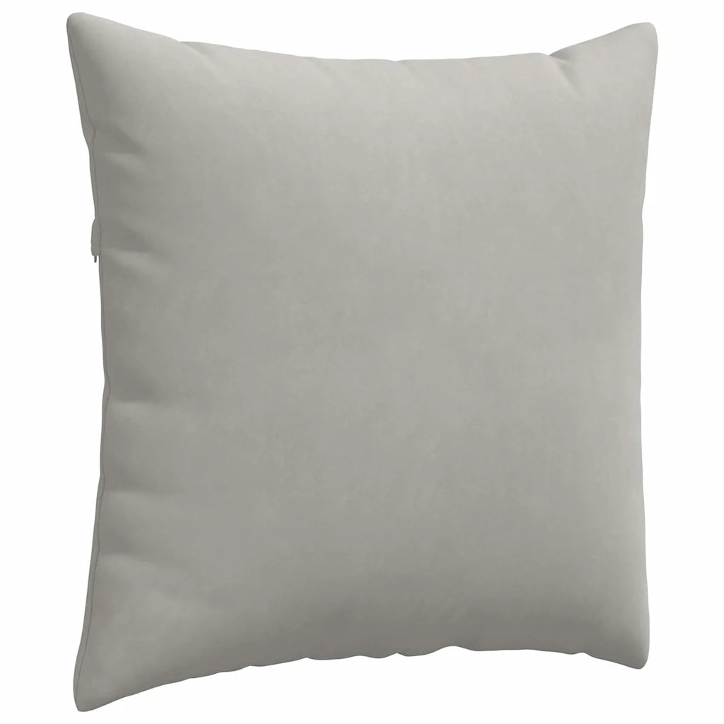 Cuscini da Divano 2 pcs Grigio chiaro 60 x 60 cm Tessuto 42014027