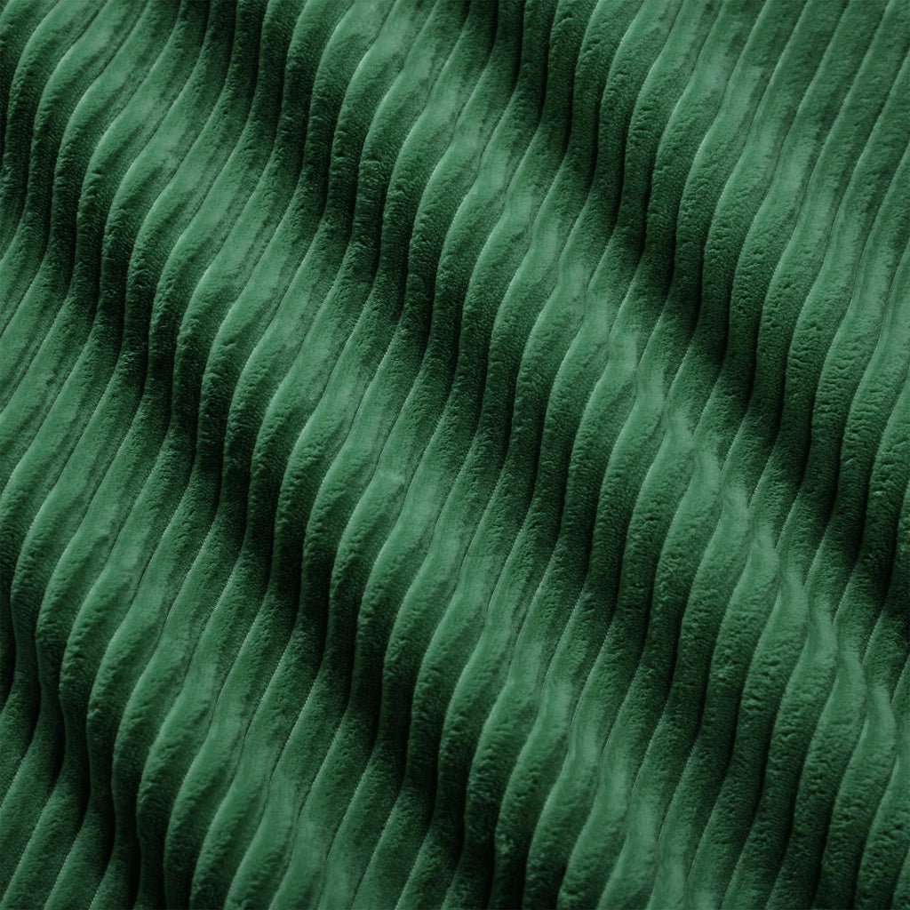 Sofa modulare senza ossa - Zephmum - U-Shape 4 posti verde velluto a coste antiscivolo