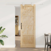 Porta scorrevole Naturale e Bianco 73,5 x 211 cm 3445522
