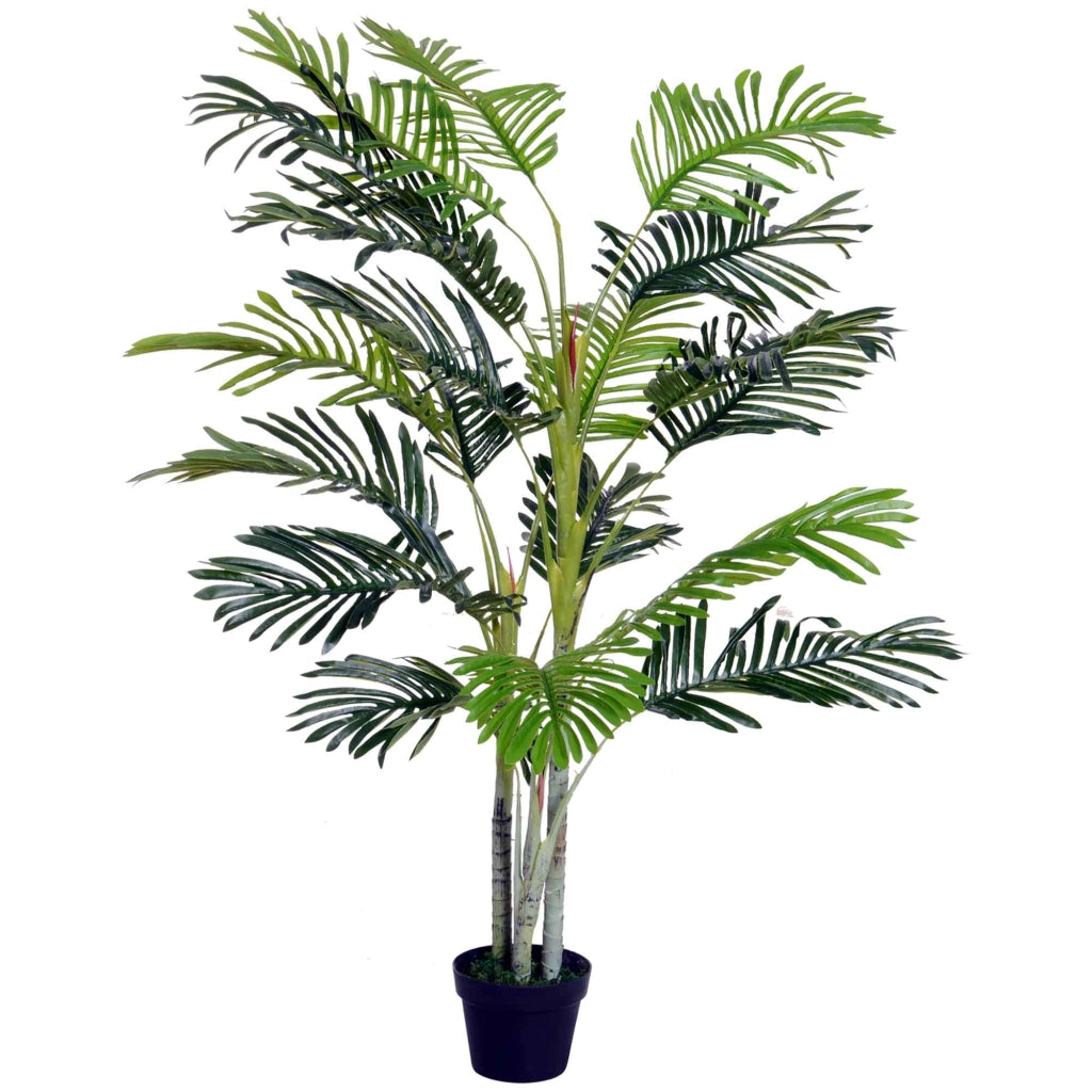 Palma Artificiale 150 cm con Vaso e Muschio per Decorazione Interna ¨C Minimal ¨C Verde ?18x150 cm