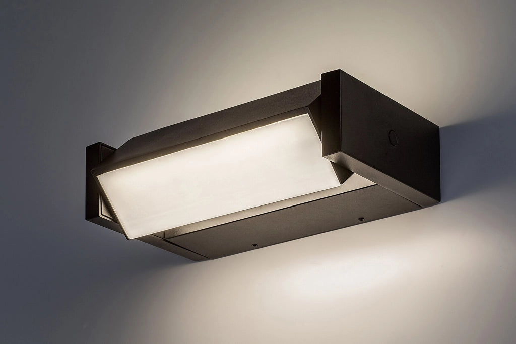 Applique esterna moderna nera 23cm LED 18W IP54 Rabalux