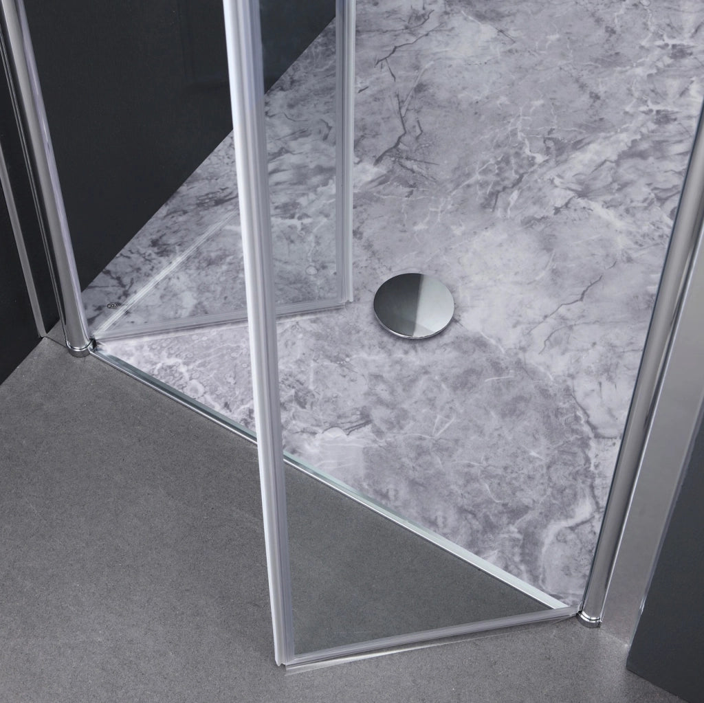 Porta doccia saloon per nicchia 80 cm