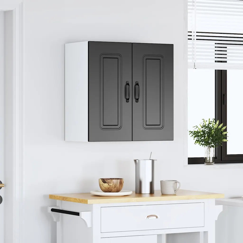 Pensile da Cucina Kalmar Nero in Legno Multistrato 853578