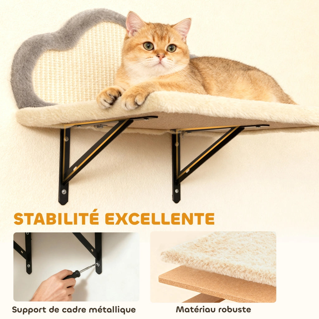 Libreria Muro Gatto 6 Pezzi ¨C Minimal ¨C Beige