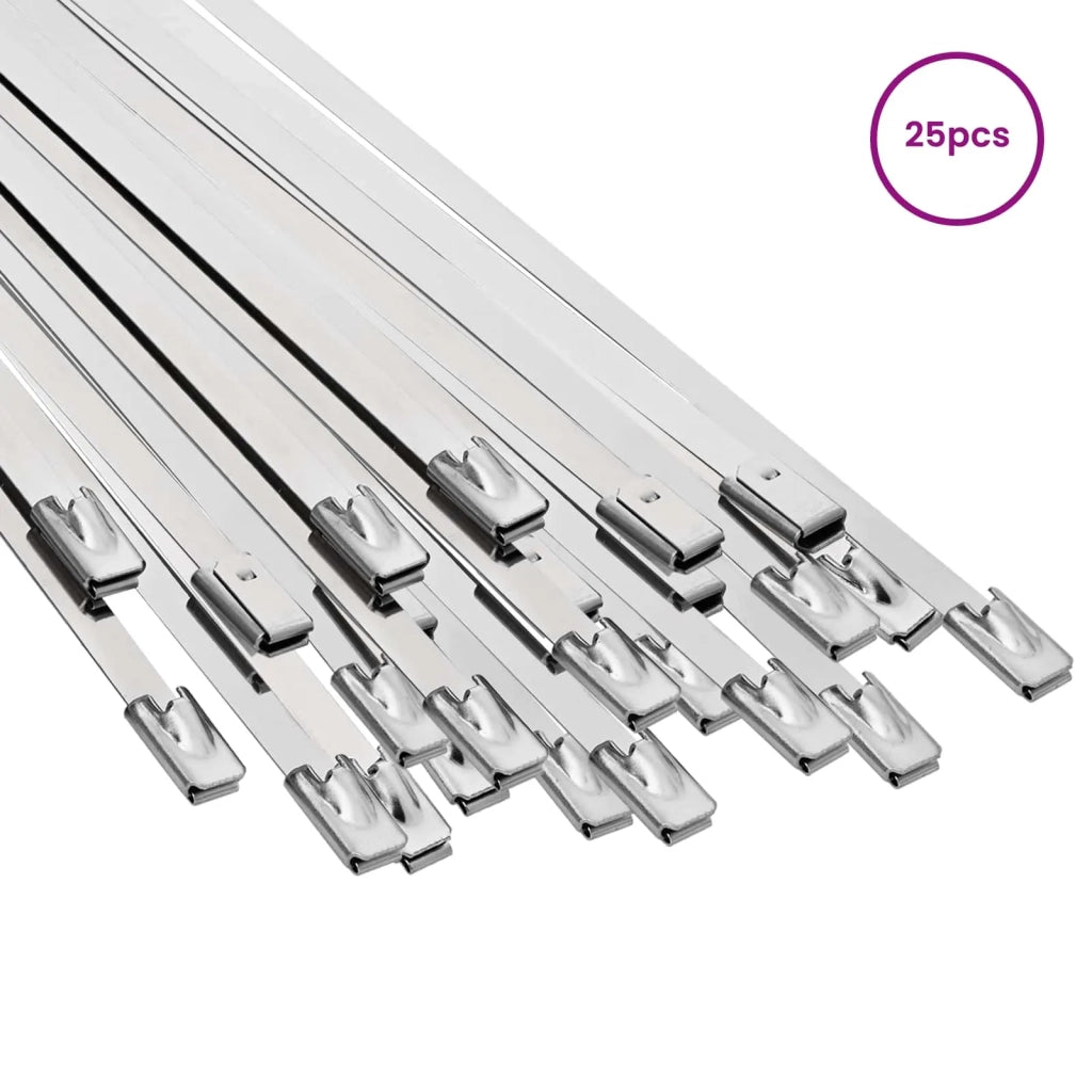 Fascetta per Cavi 25 pz 4,6 x 150 mm Argento 42029265