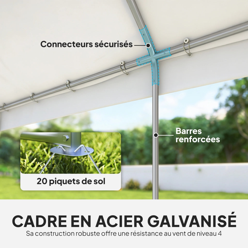 Tenda da Giardino ¨C Minimal ¨C Bianco 4x6m