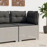 Divano da esterno-Divano da Giardino a 1 Posto con Cuscini Aspetto Rattan PP 202642