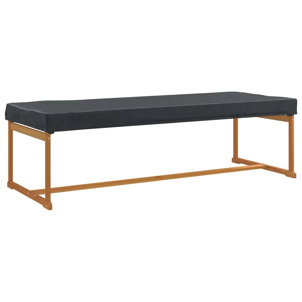 Copertura Tavolo Tinta unita Nero 262 x 102 x 15 cm Tessuto 4106128