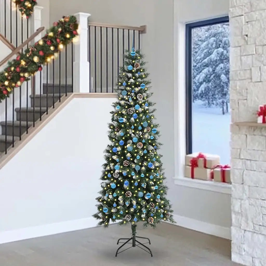 Albero di Natale artificiale con 300 LED Verde 240 cm