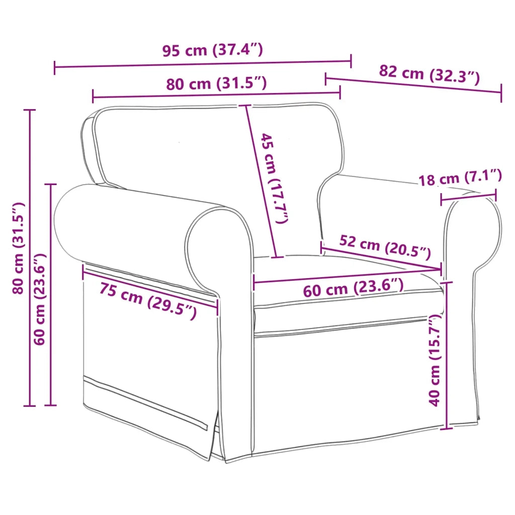 Set di divani 2 pcs Grigio chiaro 155 x 82 x 80 cm Tessuto 3407486