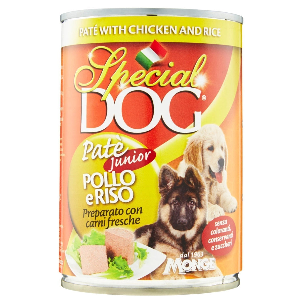 SPECIAL DOG PATÈ 400 GR JUNIOR POLLO E RISO