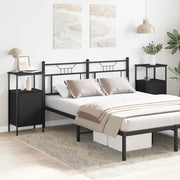 Armadio da Notte 2 pcs Rovere Nero 41 x 31 x 80 cm 862918
